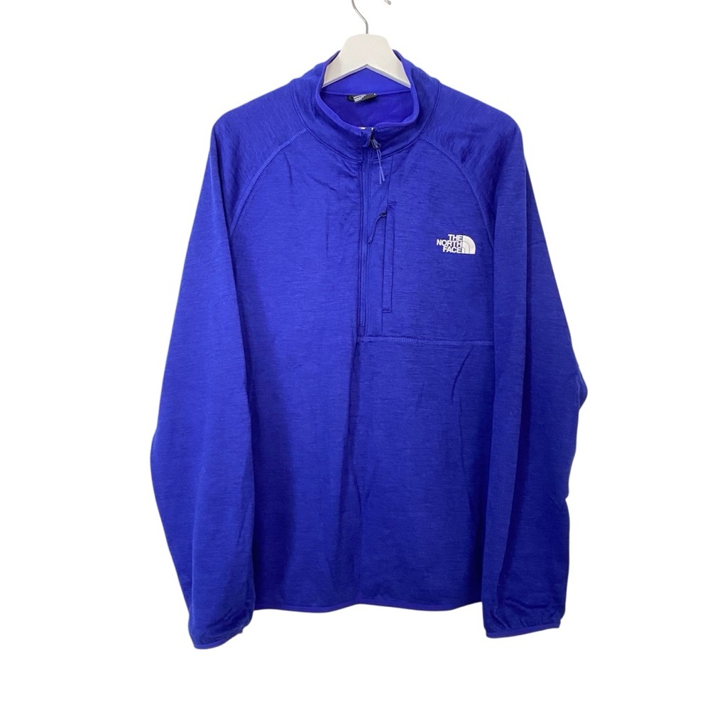 The North Face Canyonlands Fleece 1/2 Zip Sweater Royal Blue Mens Size Large